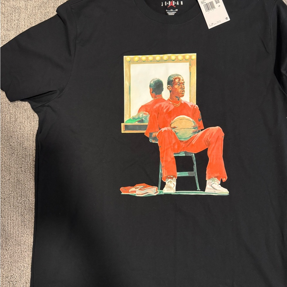 Jordan Black T-Shirt with Iconic Logo